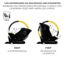 Kinderkraft I-GROW Silla de coche, I-SIZE 40-150 cm, Isofix, Silla coche bebé, para niños, Ajustable, Sillade, RWF, FWF, Universal para coche, Asiento, 360º, Grupo 0+/1/2/3, 0-36 kg, Negro grafito - 2
