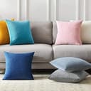 GREATOYAR Juego 2 Cojines de Imitación de Lino, Cojín con Relleno, Antiácaros e Hipoalergénica, para Sofá y Cama, Decoración del Hogar con Cremallera Invisible, 2 Unidades, 45x45cm, Color Beige - 4