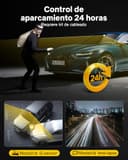 GKU Cámara de Coche Delantera y Trasera, Pantalla Táctil de 3.18", Dashcam 4K+1080P con Tarjeta SD de 64 GB, WiFi 5.8 GHz y GPS, Dash Cam Coche con Modo de Estacionamiento 24 h, Sensor G(ES) (D700-ES) - 5