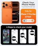 CANSHN Cover Magnetica per iPhone 17 Pro Max(6,9 Pollici), Compatibile con MagSafe, [Protezione Completa Della Fotocamera], Custodia Traslucida Opaca Protettiva Sottile Antiurto,Blu Profondo - 2