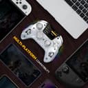 ManbaOne Interactive Screen Wireless Gaming Controller für PC/Switch/Switch 2/iOS/Android,Hall-Effekt Stick & Trigger,RGB-Beleuchtung,Remappable Buttons,1800mAh mit Ladestation (Weiß) - 6