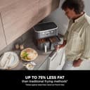 Ninja Foodi MAX Dual Zone Digital Air Fryer, 2 Drawers, 9.5L, 6-in-1, Uses No Oil, Max Crisp, Roast, Bake, Reheat, Dehydrate, Cook 8 Portions, Non-Stick Dishwasher Safe Baskets, Black AF400UK - 13