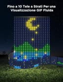 Govee Curtain Lights 3×2m, Tenda LED Intelligente con GIF Fai da Te, Lucine che Cambiano Colore RGBIC, Natale Decorazione Dinamica Intelligente, Impermeabile IP65, Compatibile con Alexa, 1040 LEDs - 4