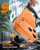 TOCOL Funda para iPhone 17 Pro MAX, Protección Lente Cámara, Anillo Magnético Integrado, Compatible con Magsafe, Protección contra Caídas, Translúcida Mate Trasera, Naranja - 5