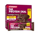 Enervit, The Protein Deal Brownie Lover, Barrette Proteiche, Gusto Cioccolato Fondente, Ripieno Morbido al Brownie, Snack Goloso, 20g di Proteine, 0,6g di Zuccheri, Senza Glutine, 12 Barrette da 55g - 1