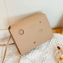 Borsa a tracolla da donna, con fibbia regolabile, alla moda, alla moda, con fibbia, Beige, Etichettalia unica - 3