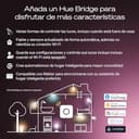 Philips Hue Bombilla A60 Smart LED, White and Color Ambiance, base E27, 6 W, luz espectro completo 1000-20.000 K, 810 lm, regulable, funciona con Alexa, Google Assistant y Apple Home, paquete de 3 ud - 9