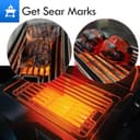 Grillflame S83012 Infrarot Seitenbrenner Gitter Ersatzteile für Napoleon Prestige 500 RSIB Grill Seitenbrenner Rost Pro 500 665 RSIB Rogue SE 425 525 625 LEX 485RSIB Stahl Seite Infrarot Sear Grate - 5