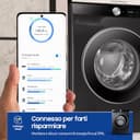 Samsung Lavatrice AI Control WW90DG6U85LB/U3 Libera installazione, 9 Kg, 1400 RPM, Wifi, Ecodosatore, Vapore, Carica Frontale, Corpo: Nero, Oblò: Nero, 60l x 85h x 60p cm, Normal - 7