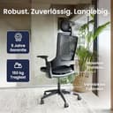 Ergotopia NextBack | Ergonomischer Bürostuhl 150kg belastbar gegen Rückenschmerzen | Schreibtischstuhl ergonomisch | Bürostuhl ergonomisch Testsieger, Office Chair - 5 Jahre Garantie - 8
