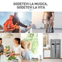 AGPTEK Vivavoce Auto Bluetooth 5.3 con Siri Assistente Comandi Vocali di Google Altoparlante Kit e Scheda TF Supporto per Aletta Parasole Connessione Automatica, Grigio - 7