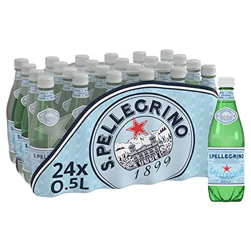 Agua mineral natural con gas San Pellegrino, 24 x 500 ml