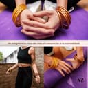 SUAPOZ Regalos Originales para Mujer. 5 Pulseras Estilo Pan de Oro Budistas. Pulsera Mujer. Brazalete Dorado, Plateado y Rosado. Pan de Oro Estilo. (PULSERA DORADA) - 4