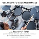 Alesis Turbo Mesh Kit - Batteria Elettronica con Pelli Mesh, 120 Suoni, 30 Tracce di Accompagnamento, Rack in Acciaio, Accessori - 2