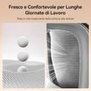 SIHOO B100 Sedia da Ufficio Ergonomica, Sedia da Scrivania con Supporto Lombare Dinamico Adattivo, Sedia da Computer con Poggiatesta, Braccioli Pieghevoli, Inclinazione Regolabile 90-135°, Bianca - 7