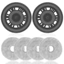 4 Wischtücher mit 2 Ersatzhalterung Zubehör für Dreame L20 Ultra/L10s Ultra Gen2/L10s Pro Ultra Heat/X30 Ultra/X40 Ultra/X40 Master/L40 Ultra – Mopptücher & Halter, Roboter Staubsauger Ersatzteile - 1