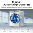 Samsung WD1BDB7B85GEU2 Bespoke AI Waschtrockner, 11+6 kg, Extra Energiesparend, EEK: D/A (-10%), Waschmaschine und Trockner in einem, QuickDrive, Ecobubble, AI Wash, SuperSpeed 39 Min., Weiß - 7