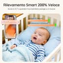 BOIFUN 2K Baby Monitor WiFi con Display 5”, Controllo Doppio App e Monitor, Avvisi Pianto e Movimento, Visione Notturna Senza Disturbi, Temperatura e Umidità, Rotazione 360°, fino a 19h - 4
