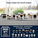 De'Longhi Dinamica Plus Perfetto ECAM370.95.T, Macchina Automatica per Caffè in Chicchi, 1450 W, Sistema LatteCrema per Cappuccini Automatici, 1.8 L, Colore Titanium - 5
