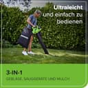 Greenworks 48V(24V x 2) Aspirafoglie Soffiatore a Batteria con Tracolla, Motore Brushless, 322km/h, 9m³/min, Sacco di Raccolta 45L, 2 4Ah Batterie, e Caricabatterie, Garanzia 3 Anni GD24X2BVK4X - 7