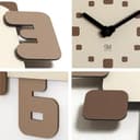 DEKORI - Orologio da Parete Moderno in Legno, Design Minimal Numeri Grandi 43x49 cm - Artigianale 100% Made in Italy - Silenzioso, Ideale per Casa e Ufficio - Idea Regalo - - 4