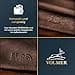 Diverso Cartera De Cuero En Horizontal Hombres Mujeres Bloqueo RFID Fa.Volmer Serie #Easycomfort (Marron) - 5