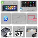 Alondy Single Din Car Stereo with Touchscreen (6.9") Compatible with [Wireless] Apple CarPlay/Android Auto Bluetooth AM/FM/RDS Radio USB (Type-C 2.1A Fast Charge) backup Camera - 2