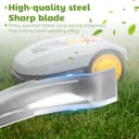 2 Stück Mähmesser Mähroboter Messer 28cm Ersatzmesser Messerklingen Kompatibel mit Stihl iMow Mähroboter RMI Viking MI 632 632 P 632 C 632 PC Rasentrimmer Rasenroboter Messer Rasenmähermesser - 4
