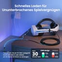 KIWI design Link-Kabel mit Ladefunktion 5M Kompatibel mit Meta Quest 3s Quest 3 Quest 2/Pro/Pico 4 Zubehör und PC/SteamVR, USB 3.0 zu USB C Link-Kabel mit 5 Gbps High-Speed für Erweitertes Gameplay - 3