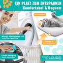 LOVPET® Transportbox Hund Katze Transporttasche XL 82x58x58cm | Hunde-Tragetasche Faltbare Katzentasche | Haustier-Transportbox inkl. Hundenapf & Schultergurt | für Katzen & Hunde Anthrazit - 7