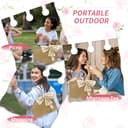 fuxunamz Bolsa de Yute, Tote Bag, Bolso de Yute con Asa, Bolsa Tela Pequeña, Bolsas de Compra de Mano con Lazo, Regalo para Colegas, Profesores, Mejores Amigas, Madres y Abuelas - 6