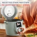 Moulinex Cookeo Wifi 10 en 1, Multicooker inteligente de alta presión, 10 modos de cocción, rápido, sin vigilancia, guía de cocción paso a paso, 6 L, CE96G310 - 3