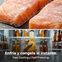 Cecotec Frigorífico 4 Puertas Total No Frost de 474L Bolero CoolMarket 4D 474 Dark E. 177,5cm de Alto, 83,3 cm de Ancho, Clase E, Ultra Silencioso, Iluminación LED, Compresor Inverter Plus, Inox Negro - 14