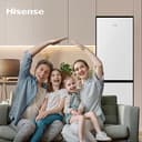 Hisense RB390N4AWE Frigorifero Combinato a libera installazione,Total No frost con ventilazione multiflow, Colore Bianco, Altezza 186 cm, capacità netta 302 L - 7