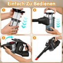 2 Stück Ersatzfilter für Bosch Unlimited Gen2 Serie 8 Staubsauger kompatibel mit Bosch 12036642, 12023349 HEPA Filter mit 2 Fusselschutz und Reinigungsbürste - 3