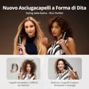 CrazyMar Spazzola Ad Aria Calda,7 in 1 Air Styler&Spazzola Asciugacapelli,110000 RPM Phon Capelli,Ferro Arricciacapelli,Piastra per Capelli,per lo Volumizzazione,Arricciatura e Lisciatura - 5