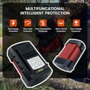 6.0Ah BOS36A Li-ion 36 Volt Battery Replacement Compatible with Bosch 36V Battery fit for BAT810 BAT836 BAT840 BAT840D GBH36VF-Li GKS36V-LI GSA36V-LI GSB36V-Li Cordless Power Tools (BOS-36V 6000mAh) - 4