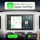DAB Autoradio mit Bildschirm Android Doppel Din Radio Wireless Carplay Android Auto, 8-Core 2G+32G 7 Zoll Car Play Auto Radio 2 Din Touch Display mit Navi, DAB Plus, Bluetooth, GPS, WiFi, AM/FM/RDS - 3