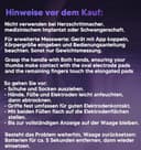 GE Körperfettwaage Smart Waage Personen: Digitale Waage mit Körperfett und Muskelmasse 8-Elektroden Körperfettwaage mit Handsensoren BMI Körpergewicht Muskelmasse Analysegerät,180 kg/400 lbs - 8