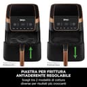 Ninja MAX PRO Friggitrice ad Aria, Scomparto Singolo da 6,2L, Cottura Senza Olio, Formato Famiglia, Antiaderente, Cestello e Piasta per Frittura Lavabili in Lavastoviglie, Pinze, Nero/Rame, AF180EUCP - 5