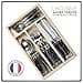 Andre Verdier Laguiole 24 Piece Cutlery Set in Wooden Display Box, Black - 3