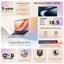 ASUS ExpertBook PM3 Computer portatile professionale da 16", processore AMD Ryzen AI 7 350, 32 GB di RAM, 1 TB SSD, WiFi 7, Windows 11 Pro, grigio nebbioso, PM3606CKA-XS76 - 2