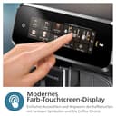 Philips 3300 Series Kaffeevollautomat - 6 Getränke, Modernes Farb-Touchscreen-Display, LatteGo-Milchsystem, SilentBrew, 100% Keramikmahlwerk, AquaClean Filter, Schwarzchrom (EP3347/90) - 4