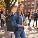 MATEIN Mochila Portatil Hombre Impermeable, Mochila Ordenador Portatil 15.6 Pulgadas con Puerto USB, Mochilas Portátil Antirrobo Laptop Backpack del Negocio Trabajo Diario Viaje Escolares - Negro - 9