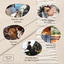 LYHome Coperta in Lana Merinos - Copriletto Plaid per Letto Divano, Singolo Una Piazza e Mezza Matrimoniale, Coperte Per Invernale Estiva Morbida Calda e Grande (140x200 cm, Beige - Bianco Rombi) - 4