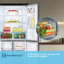 Fridgemaster MQ79394ES Freestanding American 4 Door Fridge Freezer 427L, Total No Frost, Inverter compressor, Silver, 64.3D x 79.4W x 181.6H cm, E Rated - 10