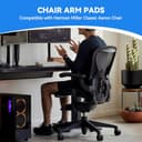 SINOLUXE Armlehnen-Ersatzarmpolster für Herman Miller Classic Aeron Stuhl – Bürostuhl-Armlehnenersatz, schwarz, 1 Paar - 5