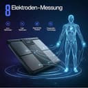 Evosync Körperanalyse-Waage – Smart Körperfettwaage mit 58 Gesundheitsmetriken, 8-Elektroden-Technologie, hochpräzise Messung, kostenlose App ohne Abo, Multi-User, Bluetooth & Reportfunktion - 8