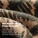 ACUSHLA Coperta in Lana Merino - Coperta Spessa Grande e Calda, Lavabile, per Soggiorno, Letto, Divano, Esterno, Picnic, Viaggio, Campeggio, per Tutte le Stagioni - (160 x 200 cm | Stile Navajo Verde) - 5