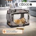 CADOCA® Trasportino Cane & Gatto XL 82x56x58cm Box Animali Domestici Media Grande Taglia Viaggio Gabbia per Trasporto Traspirante - 5